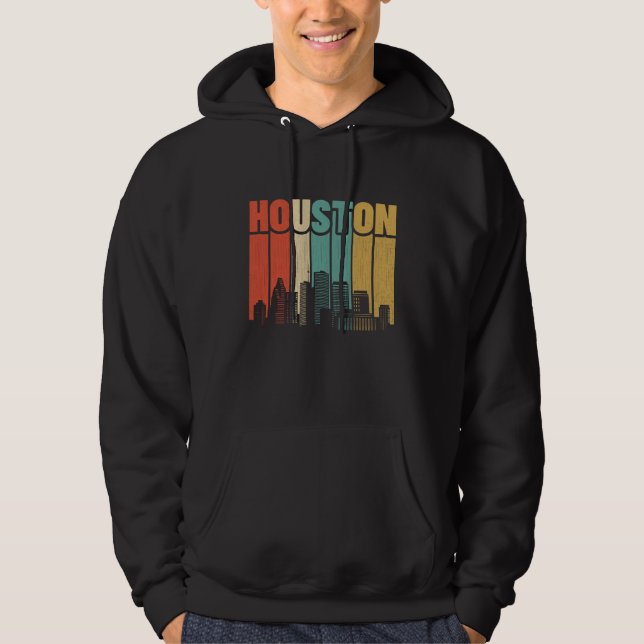 Houston Texas Skyline Hoodie (Framsida)