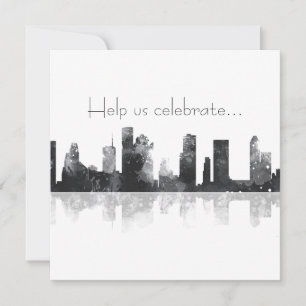HOUSTON TEXAS SKYLINE - Inbjudan