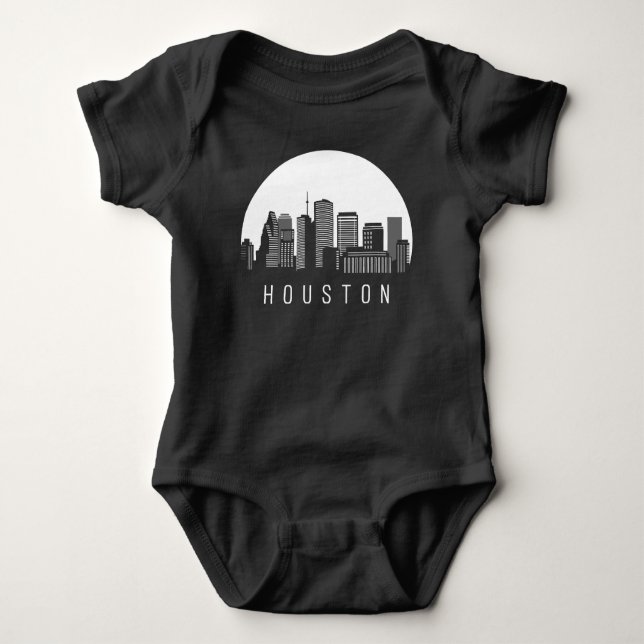 Houston Texas Skyline T Shirt (Framsida)