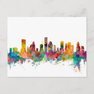Houston Texas Skyline Vykort