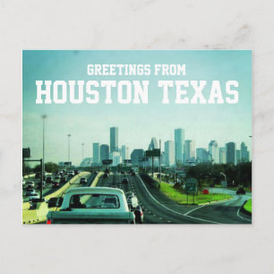 Houston Texas Skyline (vykort) Vykort