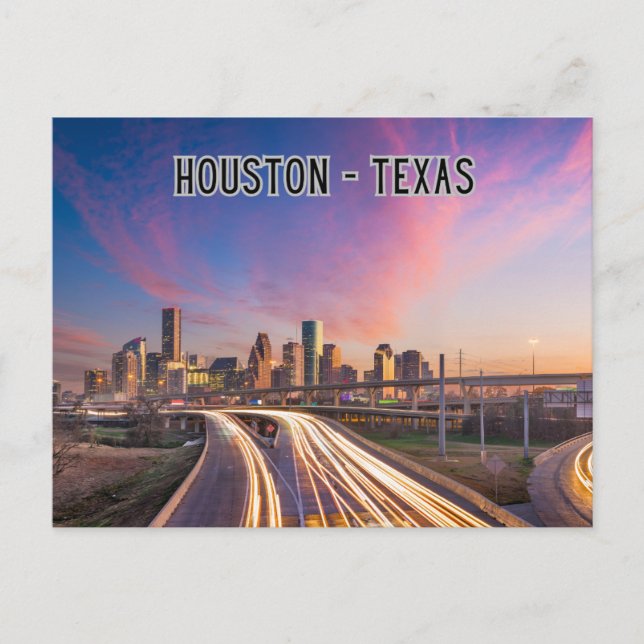 Houston, Texas Travel Souvenir Vykort (Framsida)