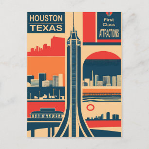 Houston, Texas, turistattraktioner, resa Vykort