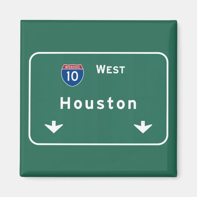 Houston Texas tx Interstate Highway Freeway Road : Magnet (Framsidan)