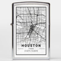 Houston Texas USA City Travel City Karta