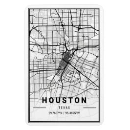Houston Texas USA City Travel City Karta Magnet