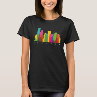 Houston Texas USA Skyline Silhouette Outline Skso T Shirt