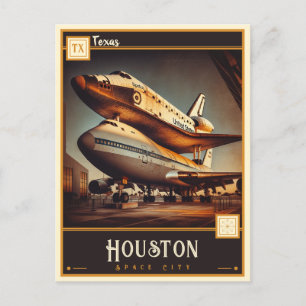 Houston, Texas VINTAGE Vykort