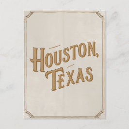 Houston Texas Vintage Vykort