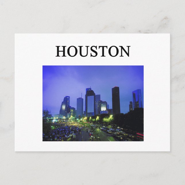 HOUSTON texas Vykort (Framsida)
