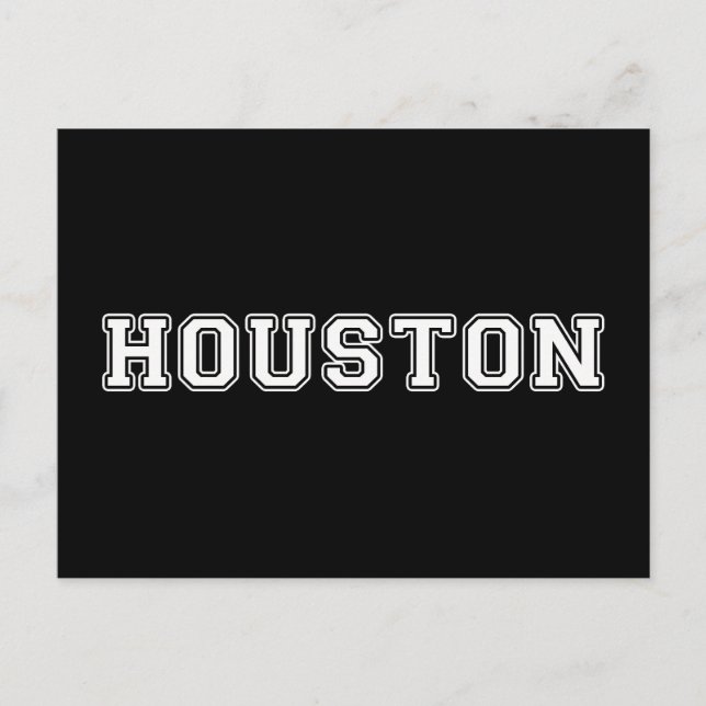 Houston Texas Vykort (Framsida)