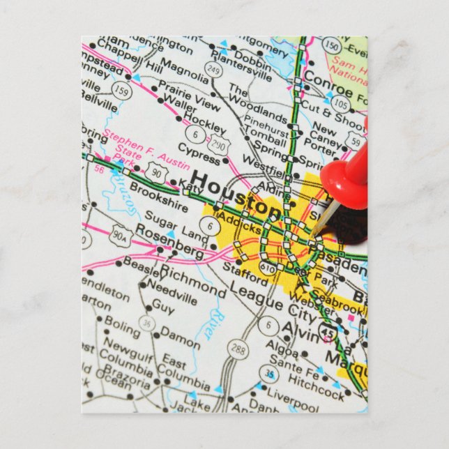 Houston, Texas Vykort (Framsida)