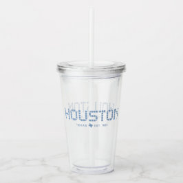 Houston Tile, Blå Tile, Houston Texas Take Away Mugg