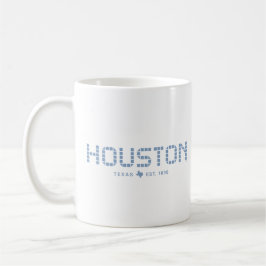 Houston Tile, Blue Tile, Houston Texas Kaffemugg