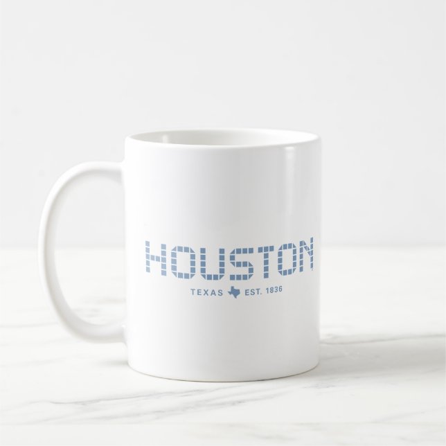 Houston Tile, Blue Tile, Houston Texas Kaffemugg (Vänster)