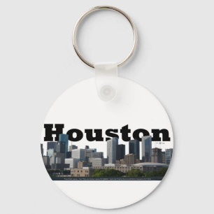 Houston TX-horisont med Houston i himmlen Nyckelring