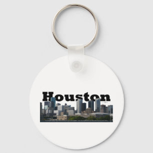 Houston TX-horisont med Houston i himmlen Nyckelring