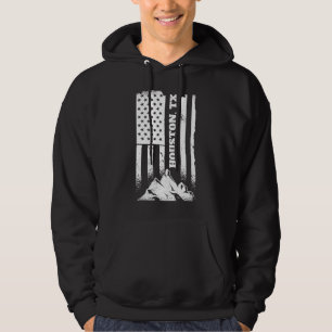 Houston Tx Texas American Patriotic Distress Jul Hoodie