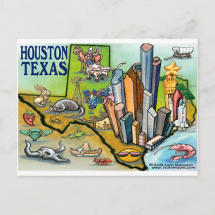 Houston TX Vykort