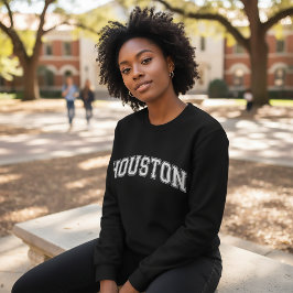 HOUSTON Universitetsstilsvärmare America College Lång Ärmad Tröja