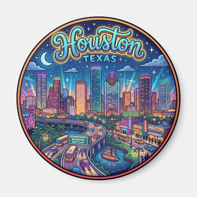 Houston USA Magnet (Framsidan)