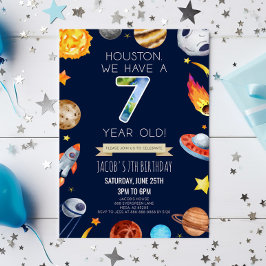 Houston Vi har en 7-årig 7:e-Födelsedagsfest Inbjudningar