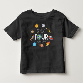 Houston vi har fyra år gammal 4e födelsedagen Part T Shirt
