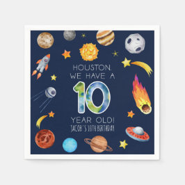 Houston We Have A 10 Year Old 10th Birthday Party Pappersservett