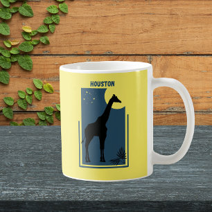 Houston Zoo Texas Vintage Giraffe Kaffemugg