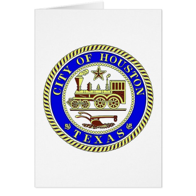 Houstons försegling hälsningskort (Framsidan)