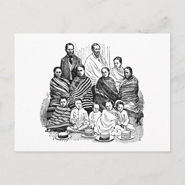 Hova familj vykort (Framsida)