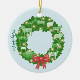 Hovade Djurens julfrö Ornament