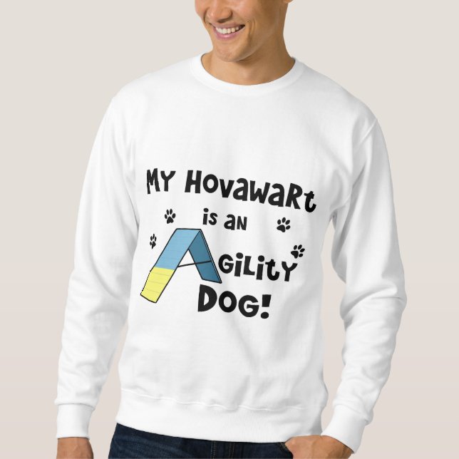 Hovawart Agilityhund Lång Ärmad Tröja (Framsida)