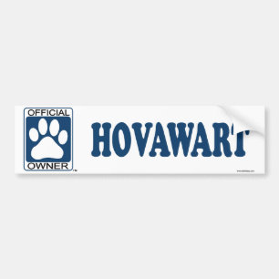 Hovawart blått bildekal