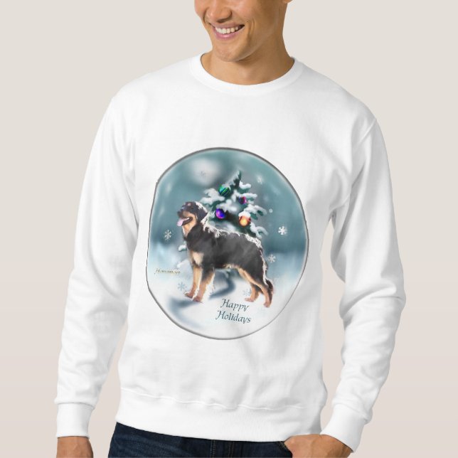 Hovawart julklappar sweatshirt (Framsida)