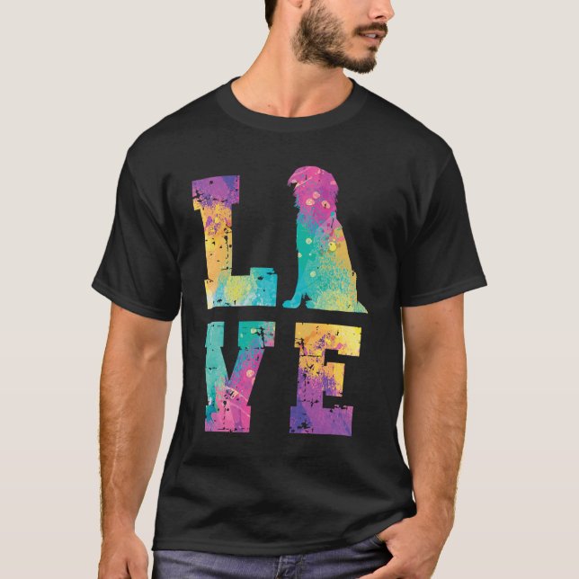 Hovawart Kärlek T Shirt (Framsida)
