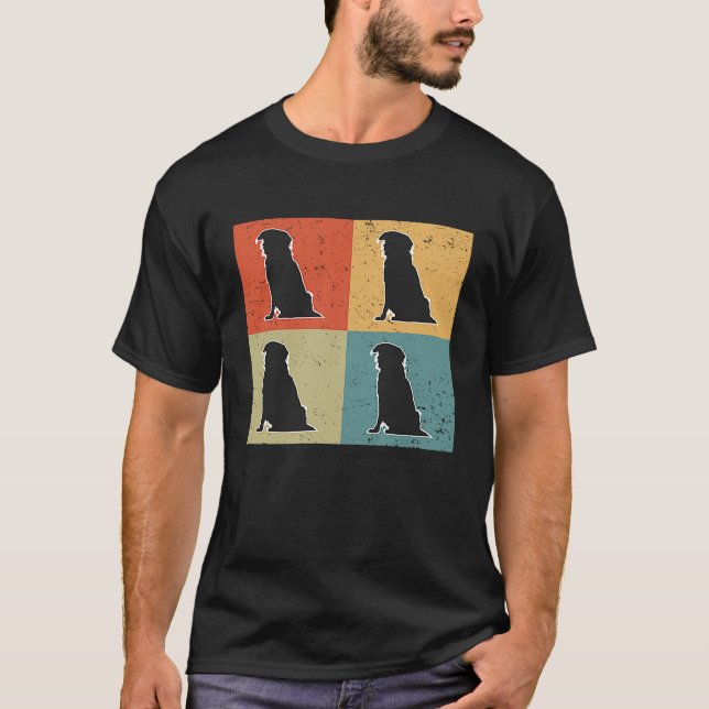 Hovawart Vintage 2 T Shirt (Framsida)