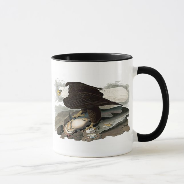 Hövdad örn för vit | John James Audubon Mugg (Höger)