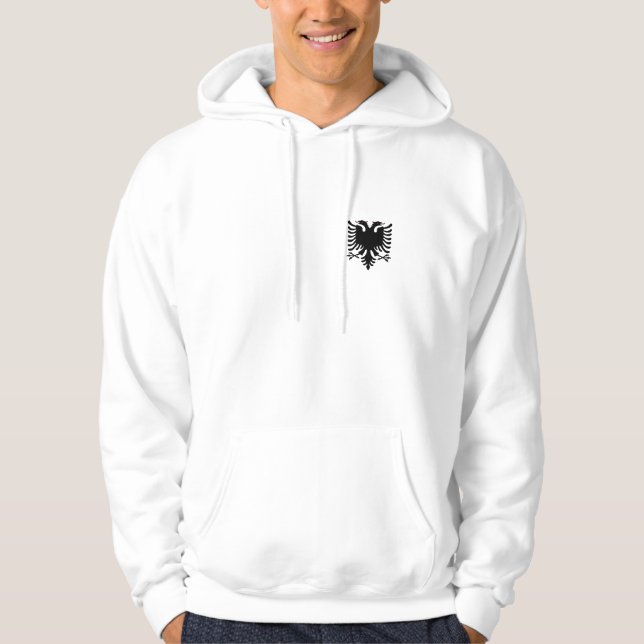 Hövdad örn två på Hooded tröja Med Luva (Framsida)