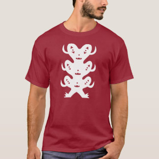 Hövdat monster tre från månen t-shirt