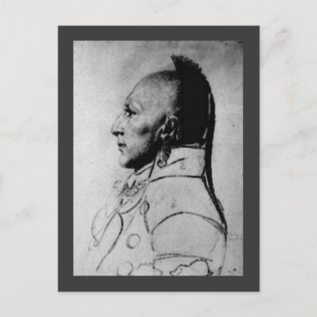 Hövding för Little Osages Vykort (Framsida)