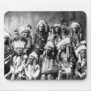 Hövding Red Cloud & andra hövdingar, 1899 Musmatta