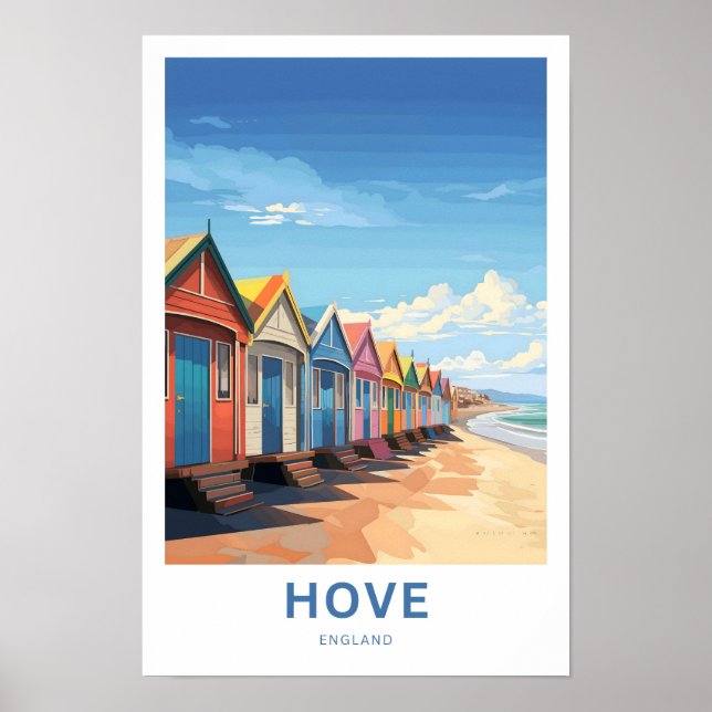 Hove England Travel Print Poster (Framsidan)