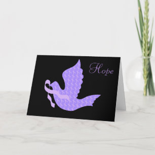 Hove Periwinkle Ribbon - Stomach Cancer Helgkort