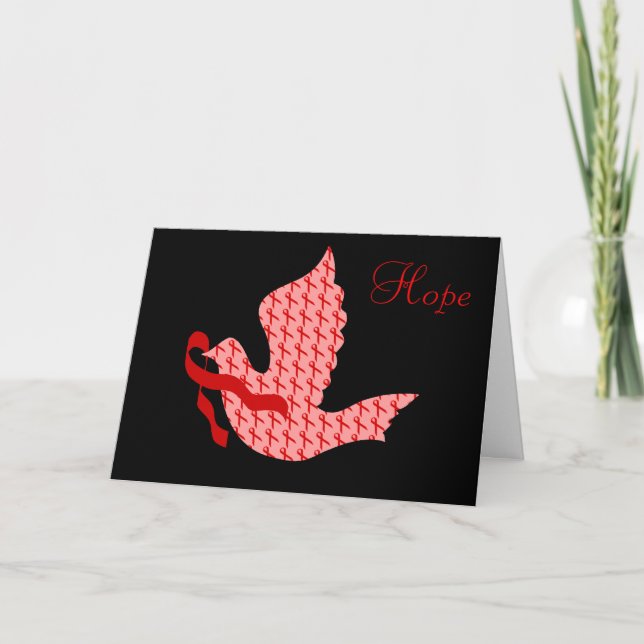 Hove Red Ribbon - AIDS och hiv Helgkort (Framsida)