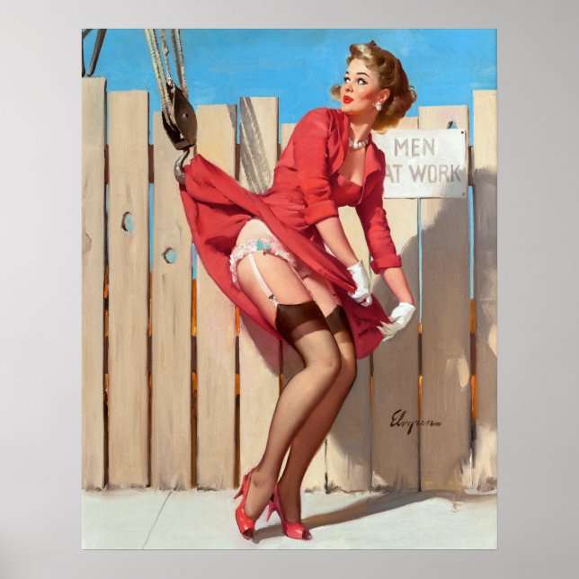 Hoved Pin Up Poster (Framsidan)