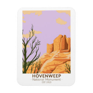 Hovenweep National Monument Cutmynning Castle Magnet