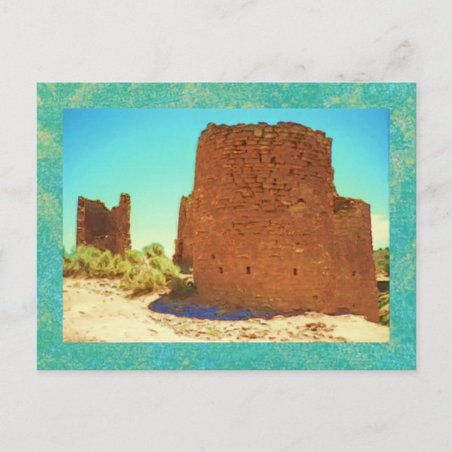 Hovenweep's Ancient Torn vycard Vykort (Framsida)