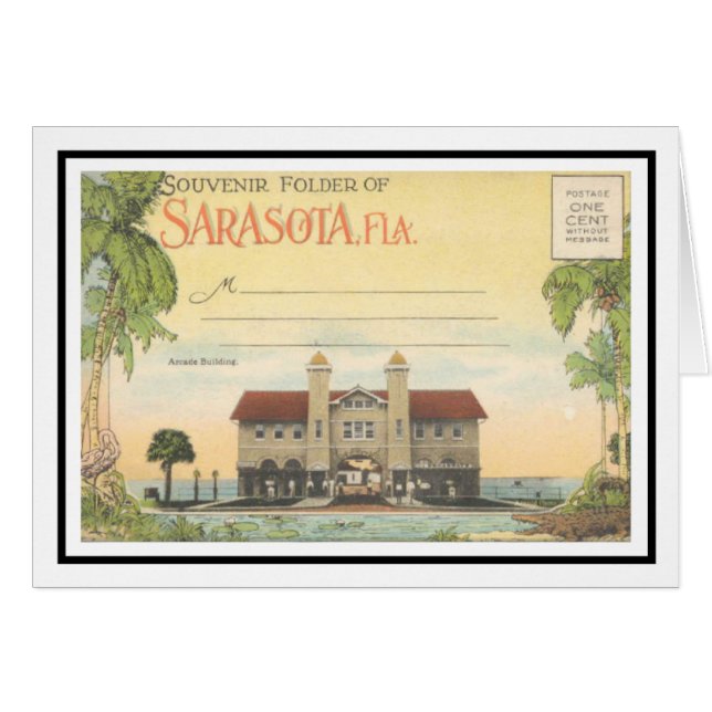 Hover Arcade Sarasota, Florida Hälsningskort (Framsidan Horizontal)