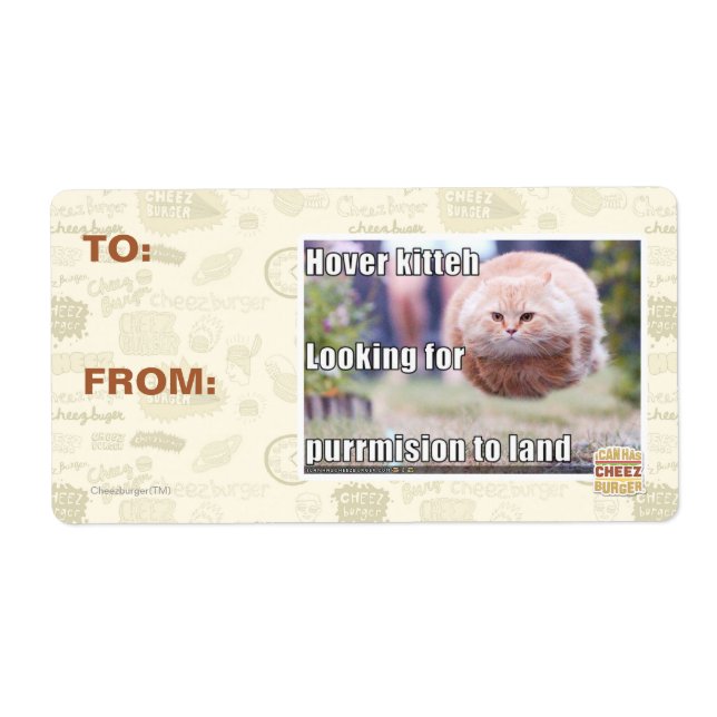 Hover kitteh fraktsedel (Framsidan)